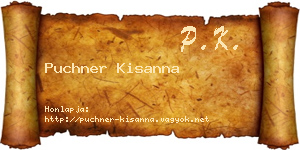 Puchner Kisanna névjegykártya